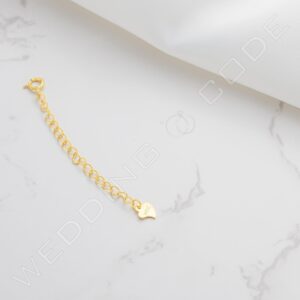 925 純銀零件:延長鍊 - 金色