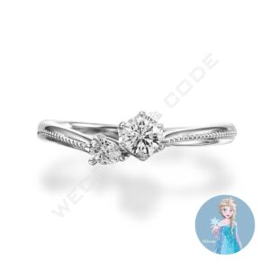 冰雪奇緣 求婚鑽戒|鉑金|#2637
