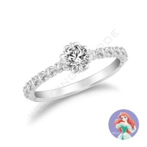 小美人魚 求婚鑽戒|鉑金|自選主石|#3045-30