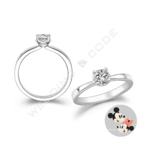 米奇米妮 求婚鑽戒｜鉑金｜自選主石｜#3074-30