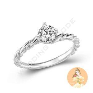 美女與野獸 求婚鑽戒|鉑金|自選主石|#3250-30