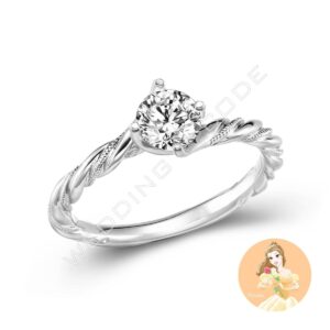 美女與野獸 求婚鑽戒|鉑金|自選主石|#3250-30