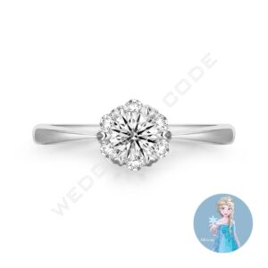冰雪奇緣 求婚鑽戒|鉑金|自選主石|#3278-30