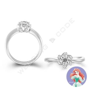 小美人魚 求婚鑽戒|鉑金|自選主石|#3397-30