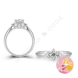 睡美人 求婚鑽戒|鉑金|自選主石|#3590-30