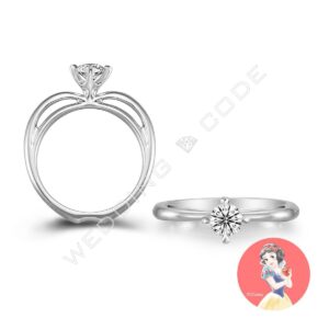 白雪公主 求婚鑽戒|鉑金|自選主石|#3699-30