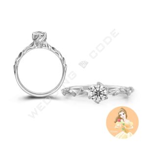 美女與野獸 求婚鑽戒|鉑金|自選主石|#3761-30