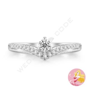 睡美人 求婚鑽戒|鉑金|#3789