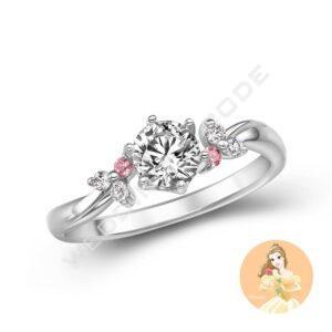 美女與野獸 求婚鑽戒｜鉑金｜#3808粉-30