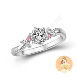 美女與野獸 求婚鑽戒|鉑金|自選主石|#3808粉-30