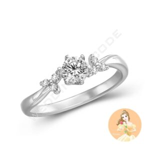 美女與野獸 求婚鑽戒|鉑金|自選主石|#3808-30