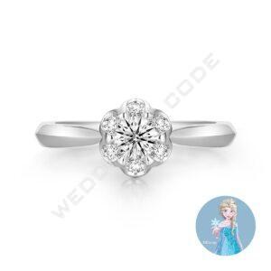 冰雪奇緣 求婚鑽戒|鉑金|自選主石|#4130-30