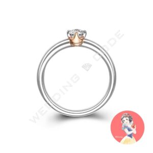 白雪公主 求婚鑽戒|玫瑰金雙色|自選主石|#4394-30