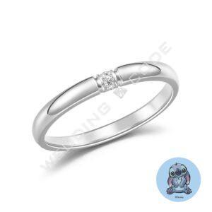 史迪奇 女戒｜鉑金｜0.03克拉 #4735