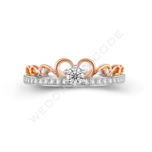 求婚鑽戒|玫瑰金雙色|#S1018-11