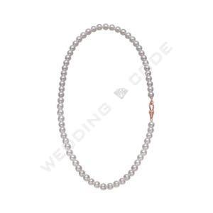 項鍊｜玫瑰金｜0.13 克拉 天然珍珠 #單珠6-6.5mm
