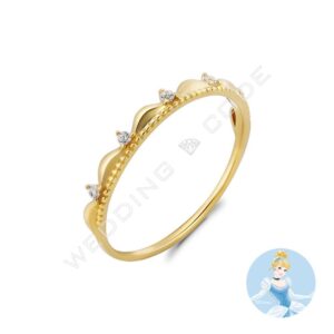 仙杜瑞拉 女戒|黃K金|0.05 克拉 #4764