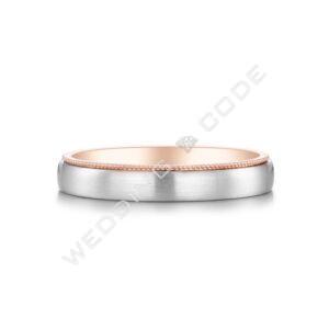 男戒｜玫瑰金雙色｜#單滾珠男-3.5mm