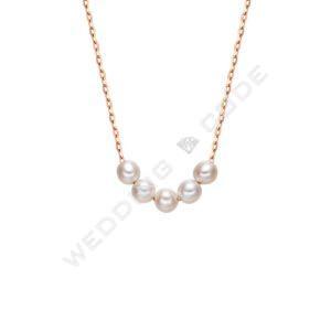 項鍊|玫瑰金|天然珍珠 單珠3.5mm #單珠鍊3.5m