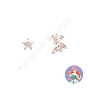 小美人魚 耳環|玫瑰金|0.03 克拉 #TME1743