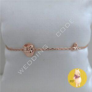 小熊維尼 手鍊|純銀鍍玫瑰金|#TOB0945玫S