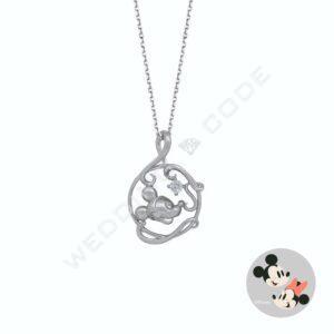 米奇米妮 項鍊|純銀|鋯石 #TON3019S