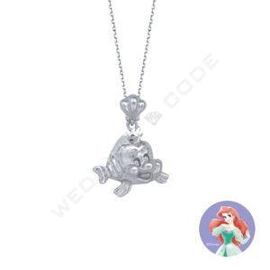 小美人魚 比目魚 項鍊｜純銀｜#TON3021S