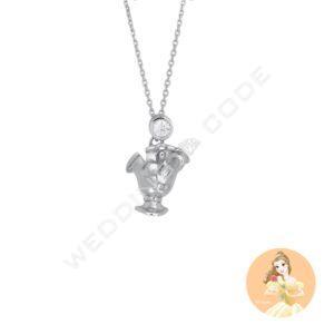 美女與野獸 阿奇 項鍊｜純銀｜鋯石 #TON3022S