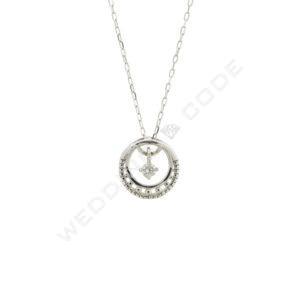 項鍊|白K金|0.05 克拉 #518773