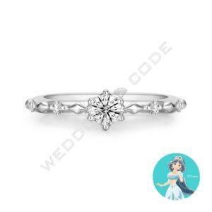 阿拉丁 求婚鑽戒|鉑金|#3488-30
